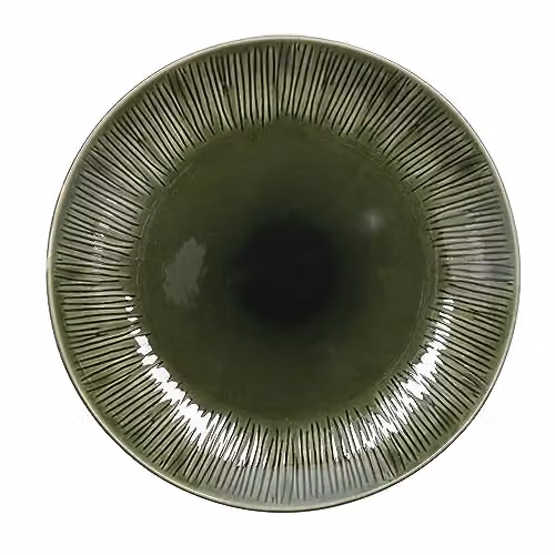 Mikasa Jardin Floral Stoneware Dinner Plate Set, Green, 4 Pieces, Diameter: 27 cm – 2