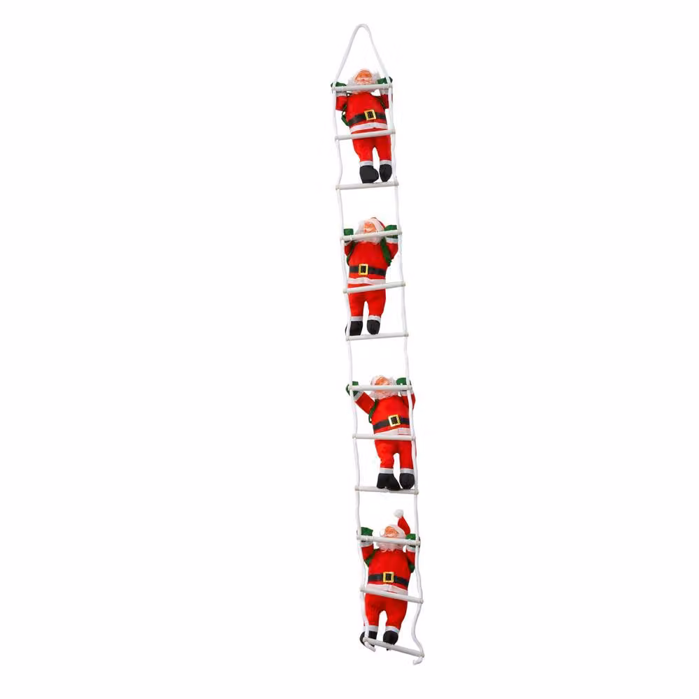 Globrite 4 Santa Claus Climbing Rope Red Christmas Tree Decoration – 4