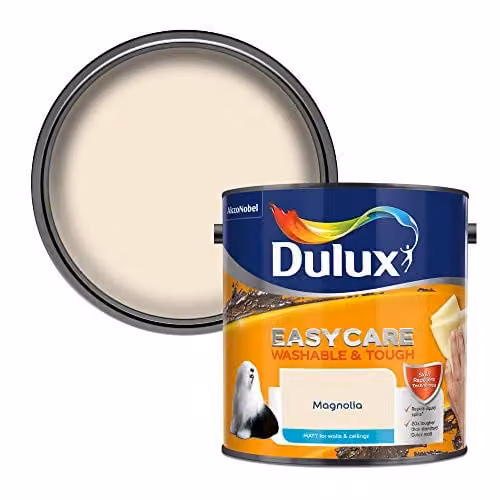 Dulux Easycare Washable and Tough Matt Emulsion Paint for Walls and Ceilings, Beige, 2.5 Litres