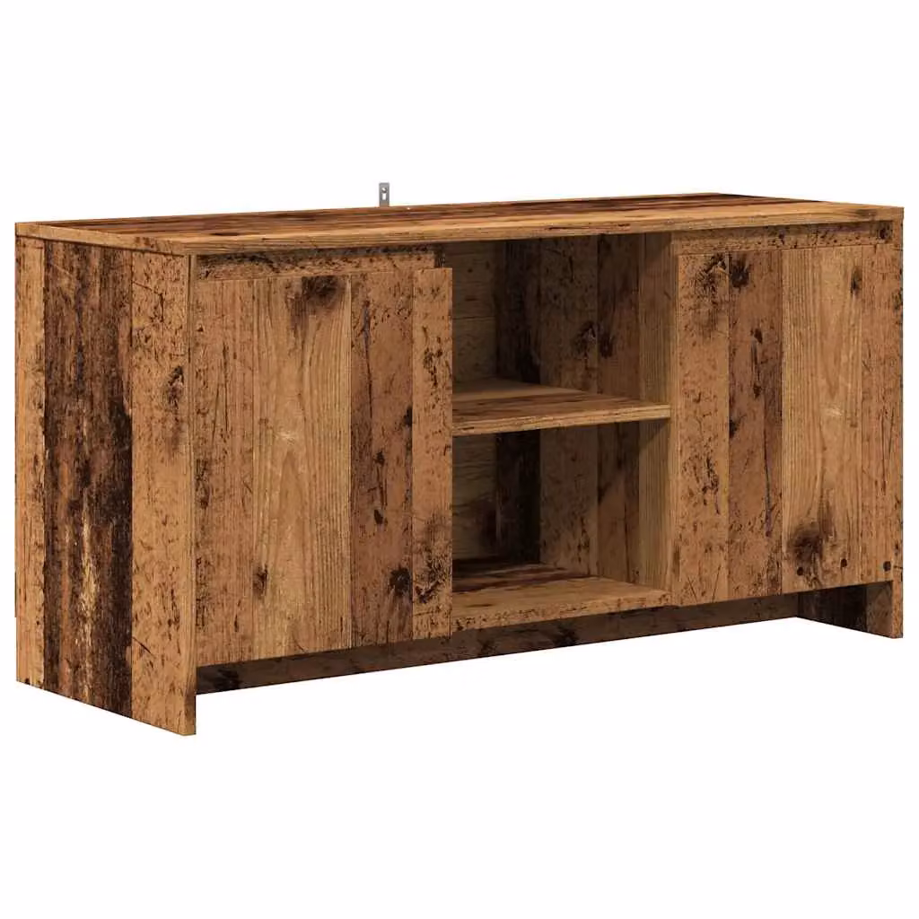 Berkfield Home Rustic TV Cabinet in Brown, W/D/H: 102 x 37.5 x 52.5 cm – 2