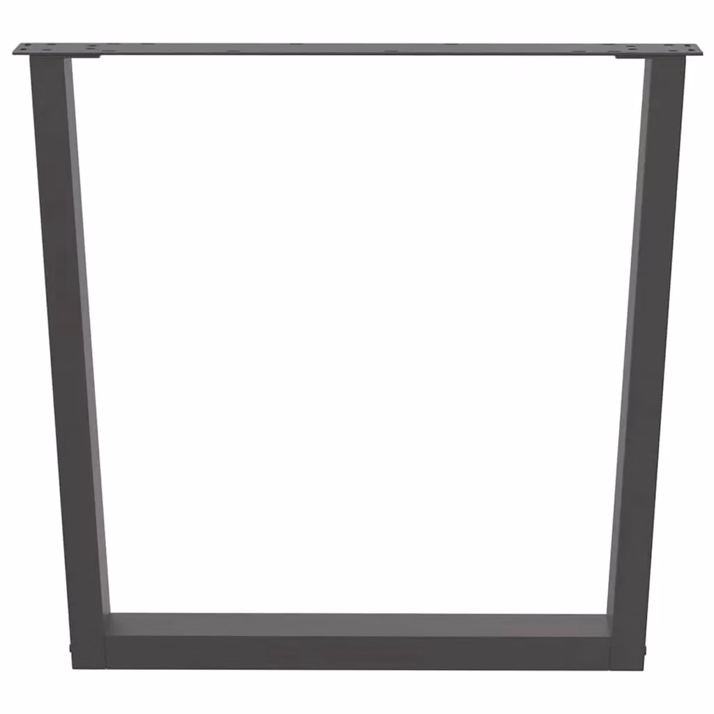 Berkfield Home V-Shape Dining Table Legs, 2 Pieces, Anthracite Steel, H: 72-73.3 cm x W: 80 cm – 3