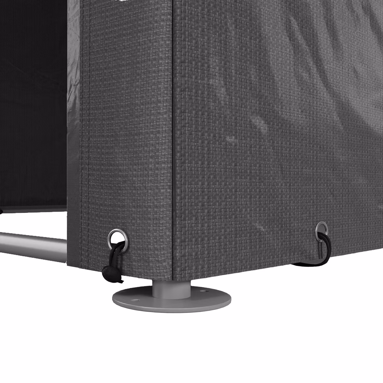 Outsunny Garden Storage Shed Tent with Accessories, Dark Grey, W: 220 cm, D: 160 cm, H: 172 cm – 7