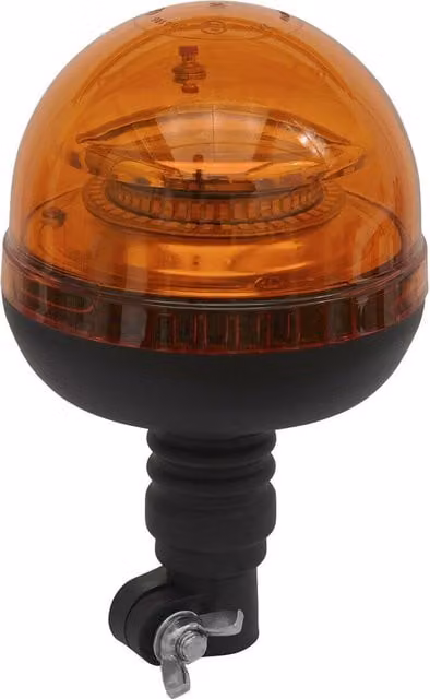 Loops Amber LED Rotating Beacon Light with Spigot Base Mount for 12V / 24V Systems