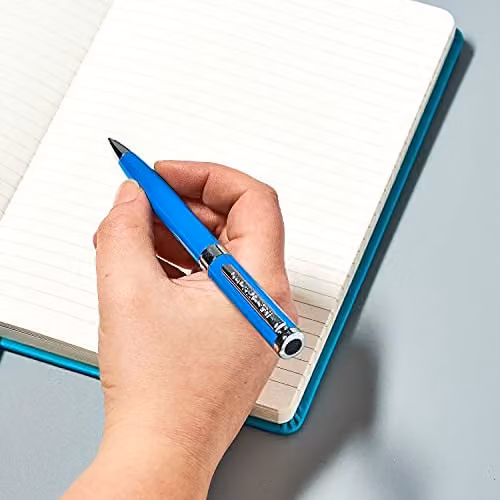 Helix Oxford Premium Metal Ballpoint Pen in Silver with Blue Ink – 2