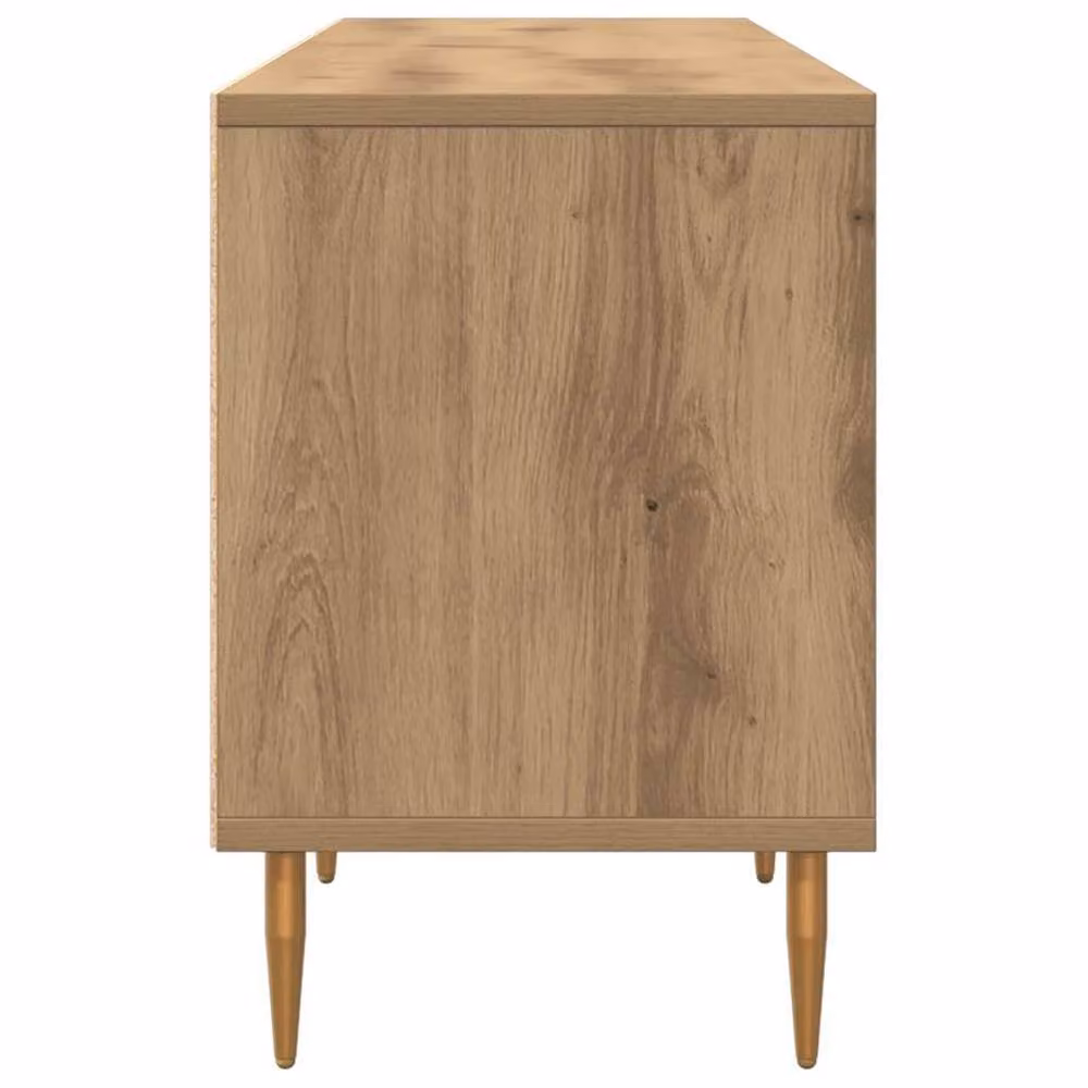 Berkfield Home Artisan Oak TV Cabinet in Brown, W: 150 cm, D: 30 cm, H: 44.5 cm – 4