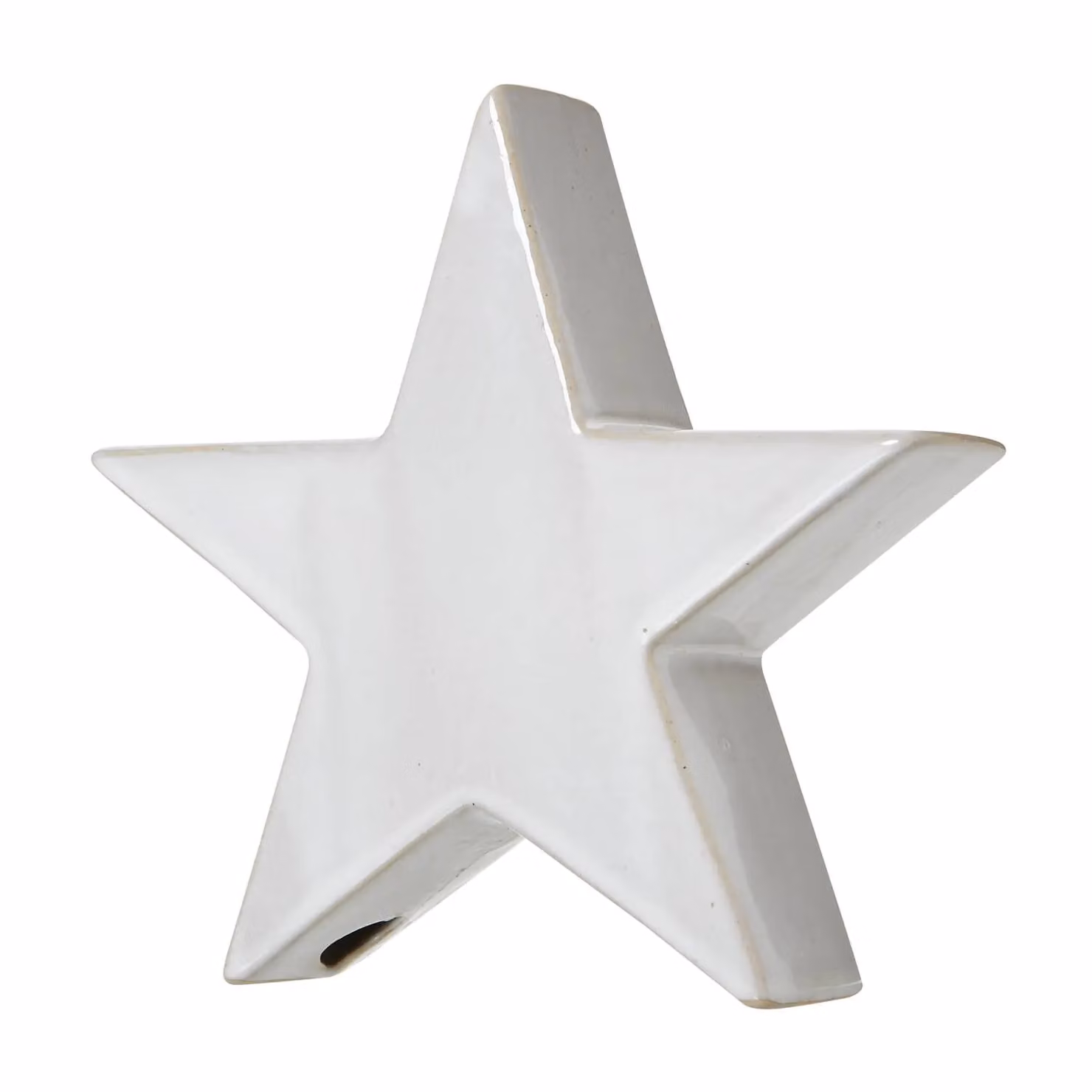 Love Lace White Ceramic Standing Star Tabletop Christmas Decoration – 2