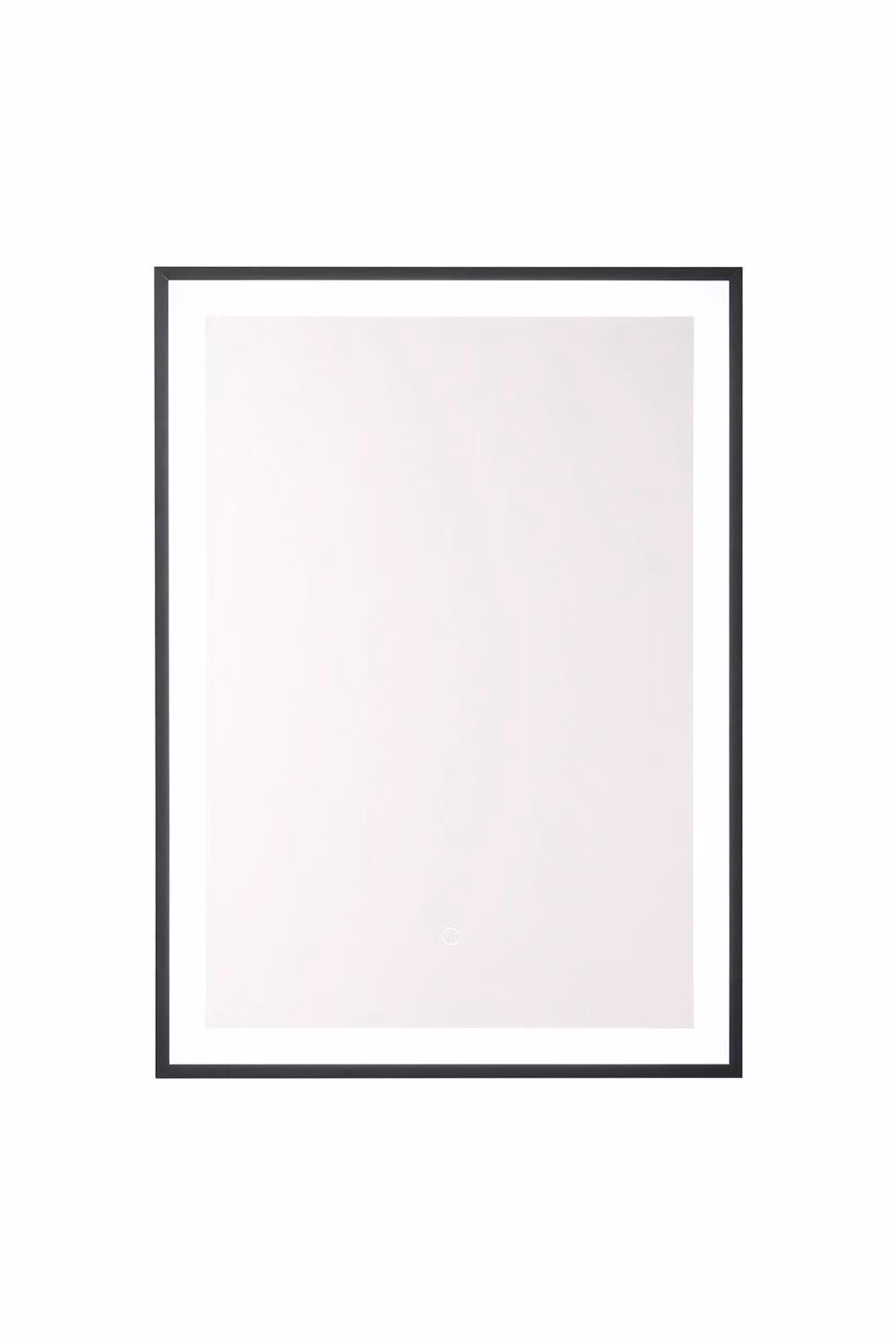 Living and Home Modern Black Wall Mounted LED Mirror Cabinet with Integrated Lighting – 2