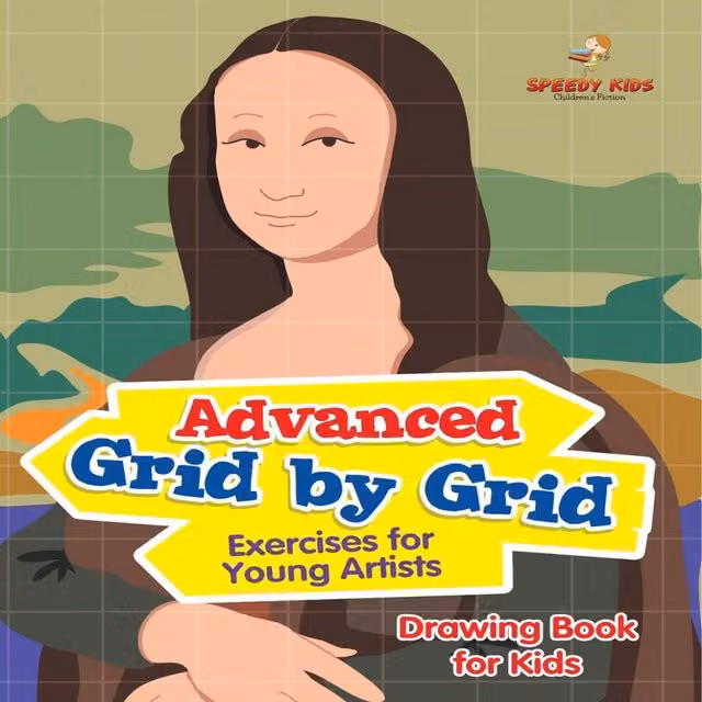 Speedy Kids Advanced Grid Drawing Book for Young Artists in White