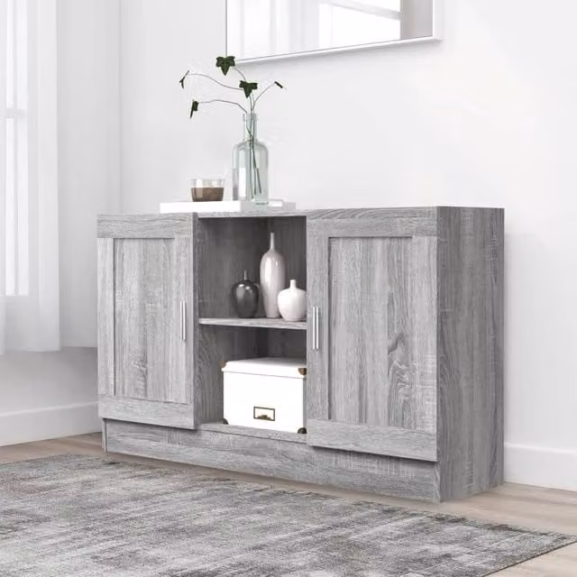 Berkfield Home Grey Sonoma Modern Sideboard, W/D/H: 120 x 30.5 x 70 cm – 1