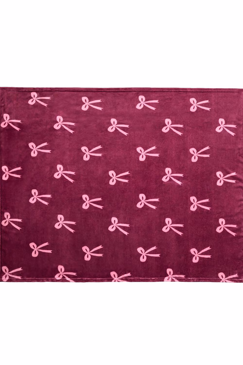 Fusion Bows Super Soft Red Fleece Throw W/D/H: 120 x 150 cm – 3