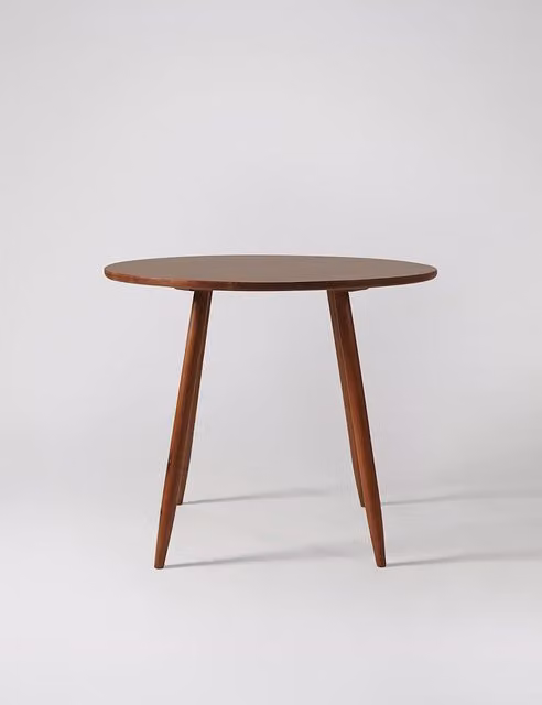 Swoon Southwark Round Acacia Wood Dining Table in Brown