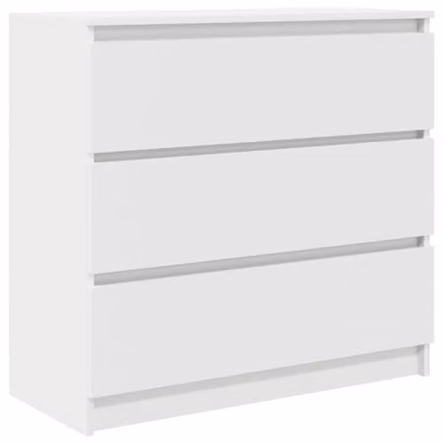 vidaXL Modern White Sideboard in Matt MDF, W/D/H: 80 x 35 x 76 cm