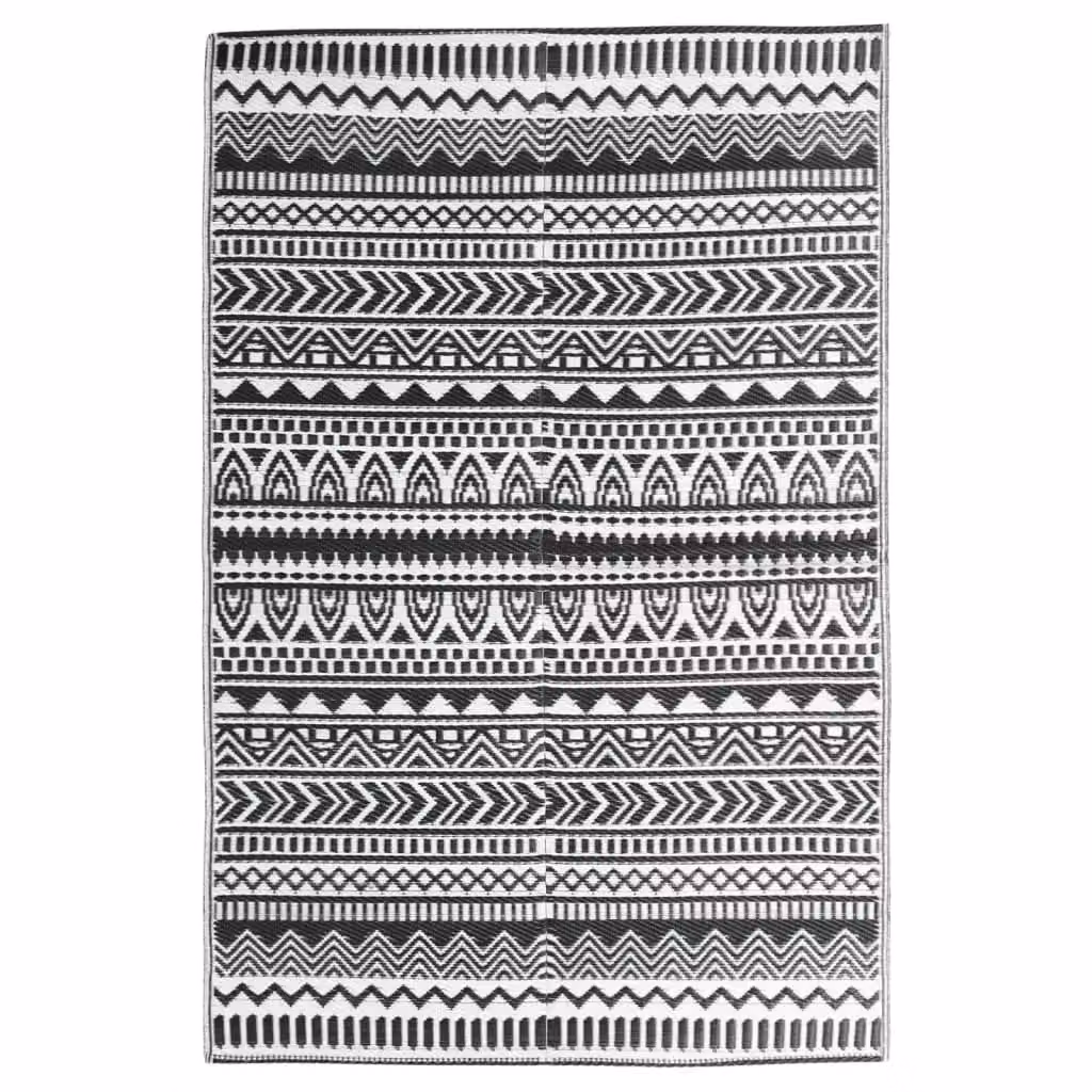 Berkfield Home Black Outdoor Polypropylene Rectangular Rug W: 190 cm, L: 290 cm – 2