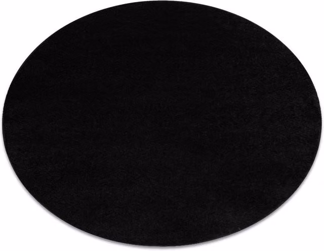 RugsX Eton Plus Round Rug in Black, Diameter: 200 cm – 1