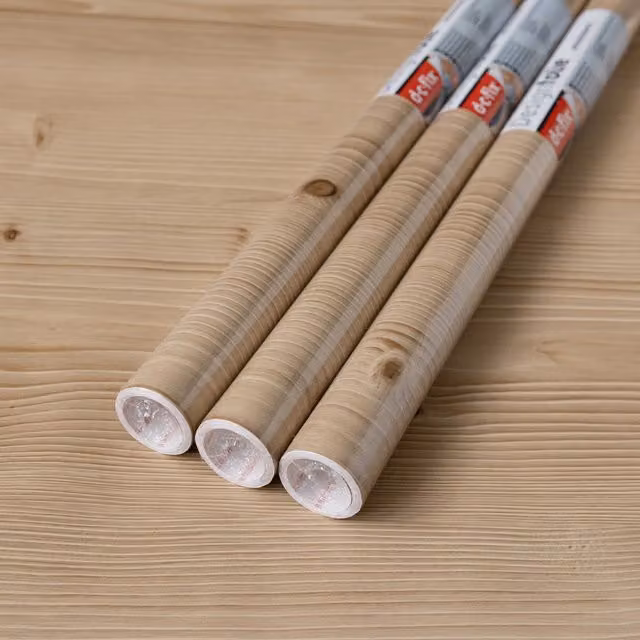 dc fix Jura Pine Self Adhesive Vinyl Wrap for Kitchen Doors and Worktops, Beige, W: 67.5 cm, L: 2 m (Pack of 3)