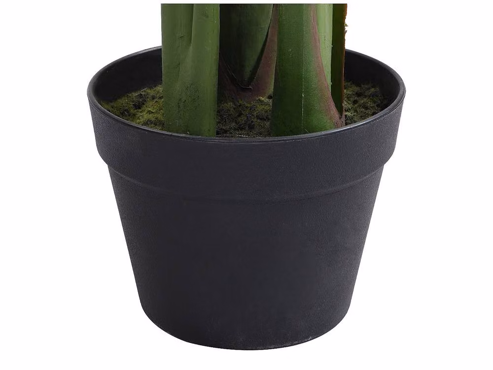 NENDAZ Artificial Banana Tree with Pot in Green, Height: 160 cm – 4