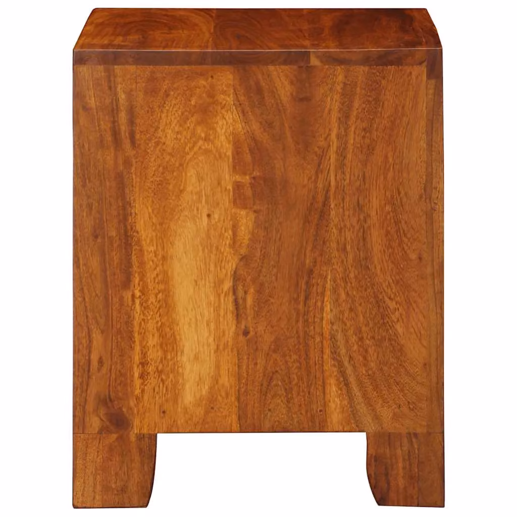 Berkfield Home Acacia Wood Bedside Cabinet in Brown, W/D/H: 40 x 35 x 45 cm – 2