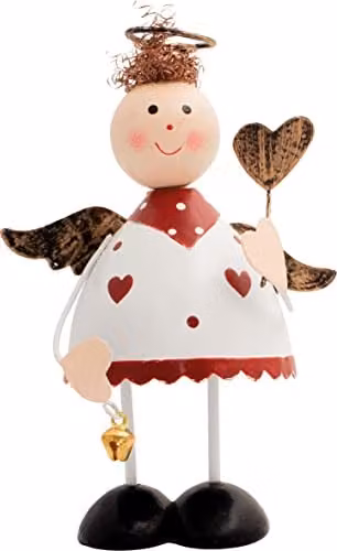 Netagon Metal Angel Tabletop Christmas Ornament in White