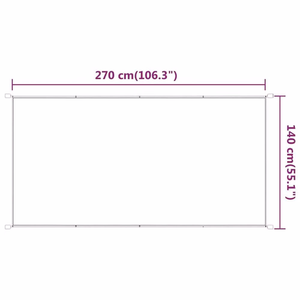 Berkfield Home Vertical Awning in Anthracite, W: 140 cm, H: 270 cm – 5