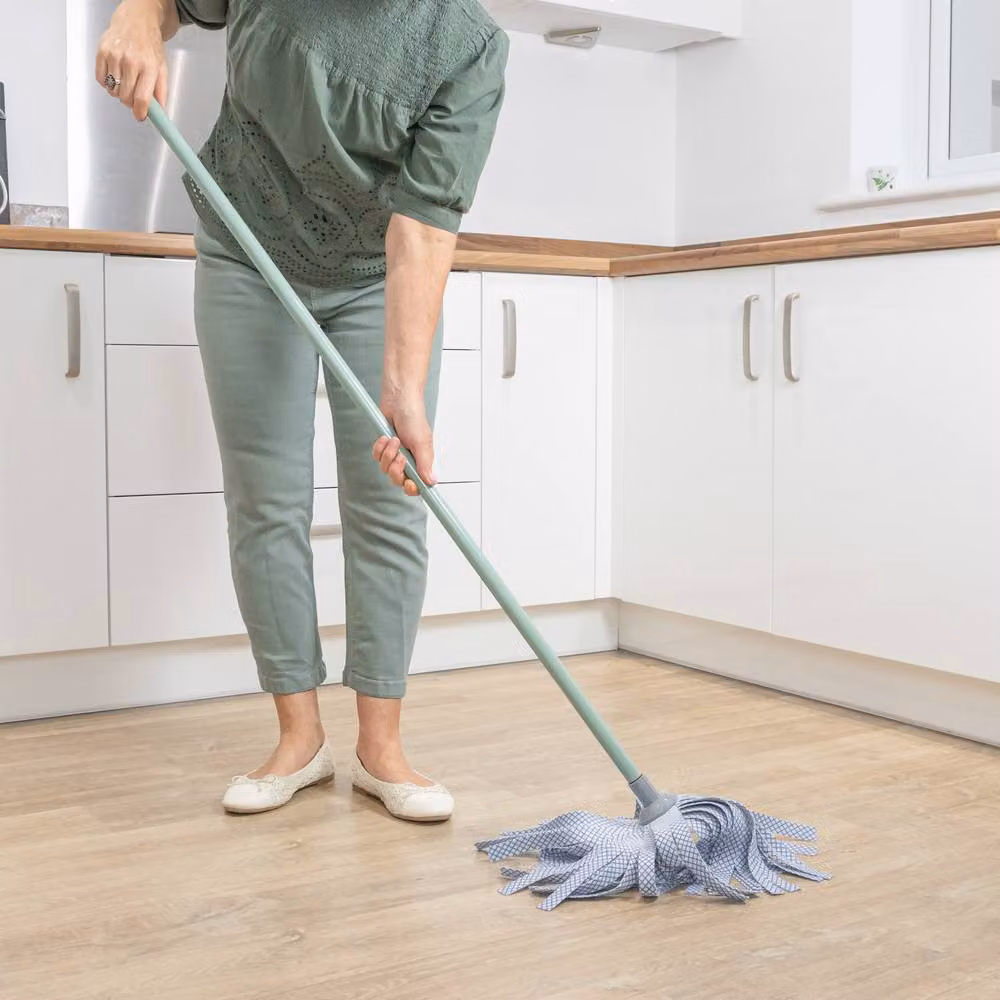 JVL Green and Grey Synthetic String Floor Mop – 2