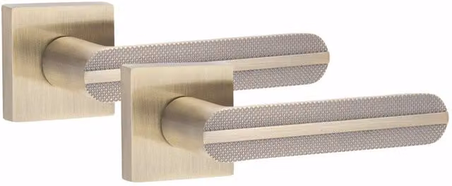 Golden Grace Brass Door Handles in Gold and Bronze