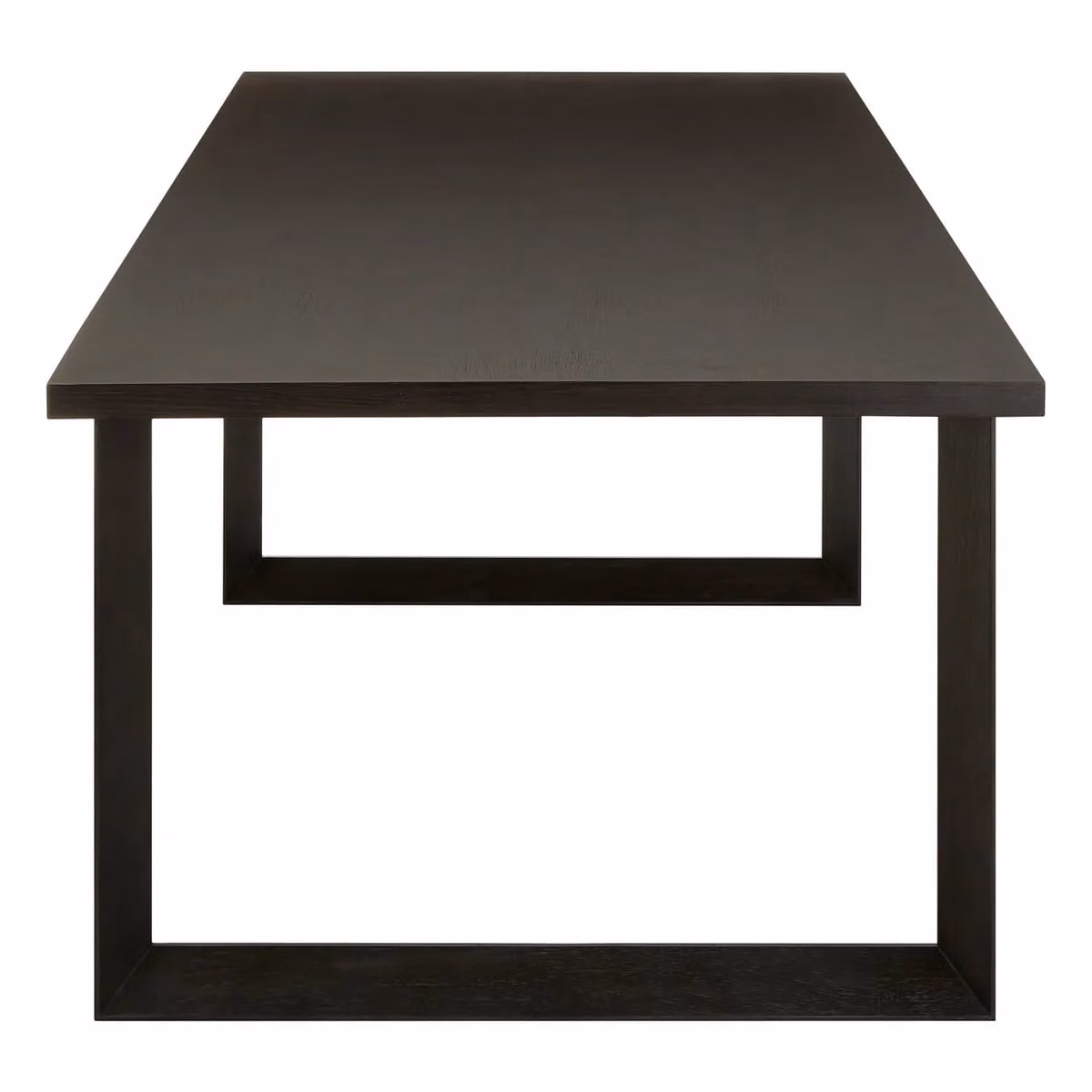 Orsina Modern Rectangular Dining Table with Oak Veneer Top in Black – 3