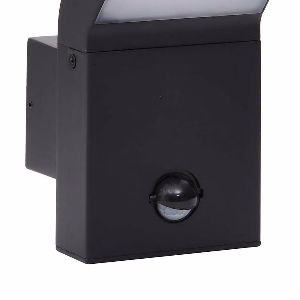 Berkfield Home Outdoor LED Wall Lights with Motion Sensor and Timer, 2-Piece Set, Black Die-cast Aluminium – 4