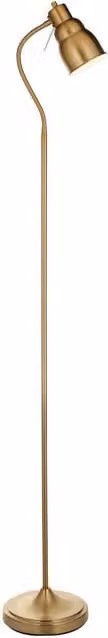 Netlighting Classic Flexi Task Floor Lamp in Gold/Brass with 1x GU10 Socket