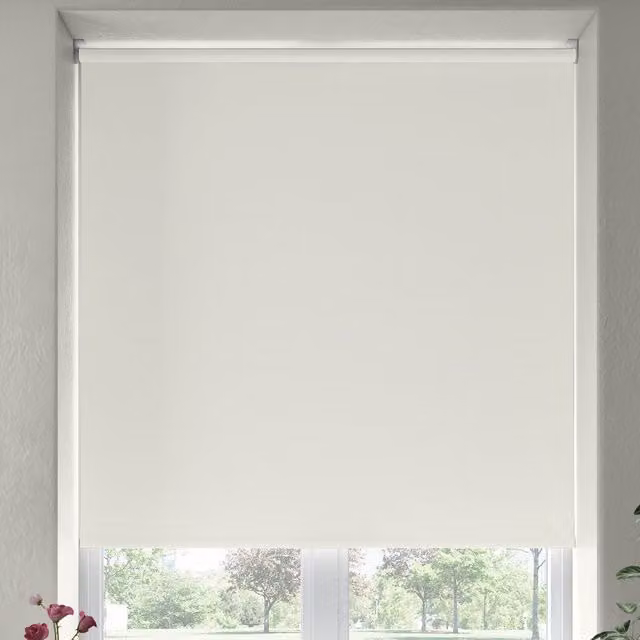 Terrys Nori White Blackout Roller Blind