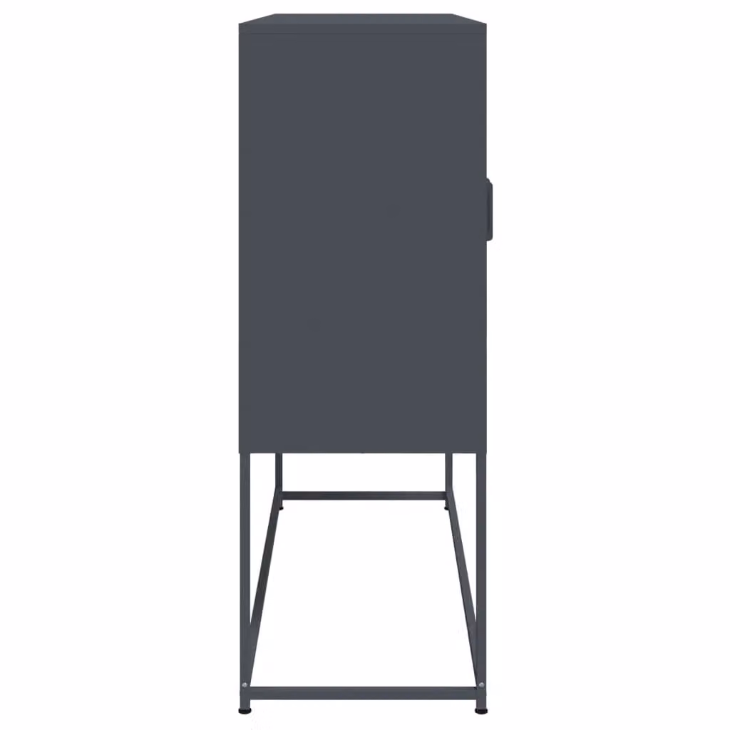 Berkfield Home Anthracite Industrial Steel Highboard W/D/H: 100.5 x 39 x 107 cm – 4