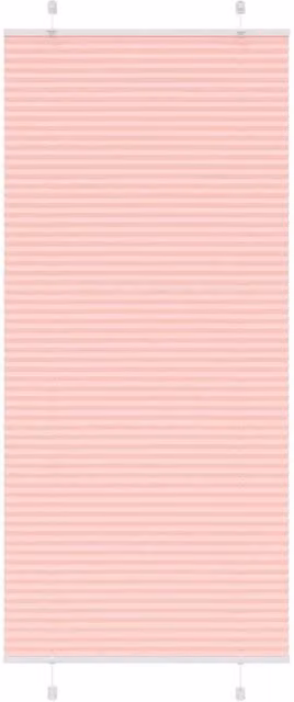 Berkfield Home Single Pleat Corded Blind in Pink, Polyester, W: 94.4 cm, H: 200 cm