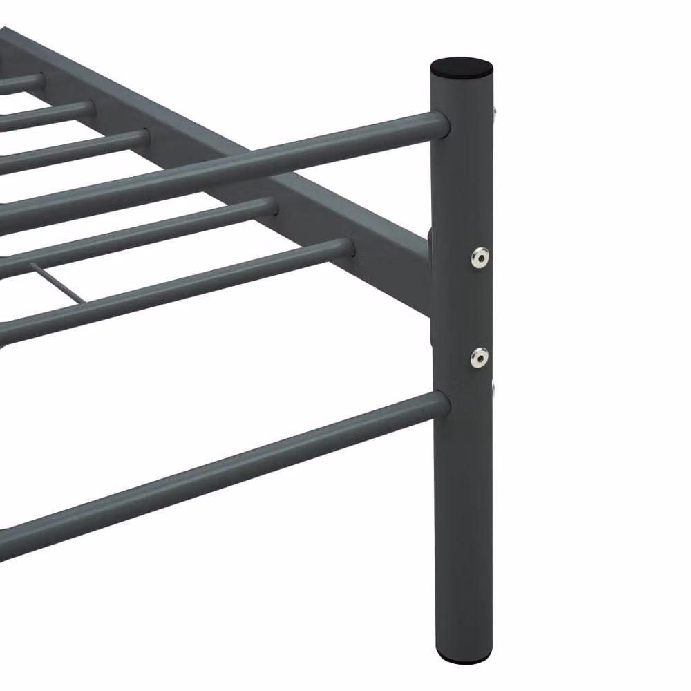 Berkfield Home Metal Bed Frame, Grey, W/D/H: 100 x 200 cm – 3
