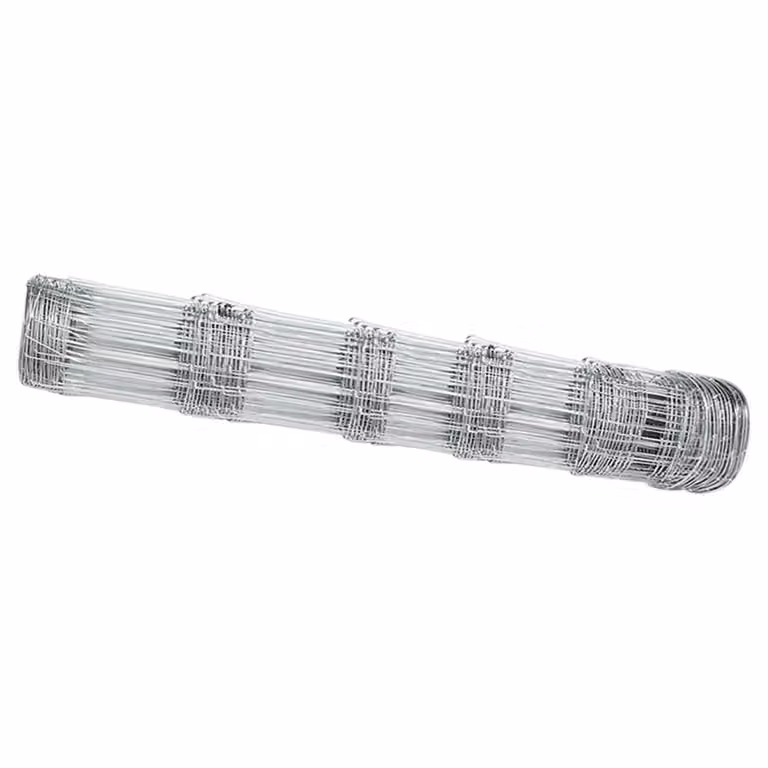 Berkfield Home Field Fence Galvanised Steel in Silver, H 0.8 m x W 100 m