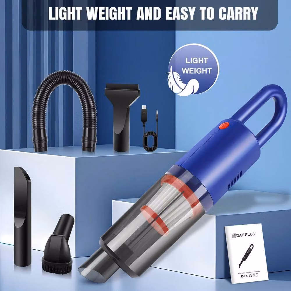 Kelvenix Powerful Handheld Car Vacuum Cleaner, Blue, Rechargeable – 2