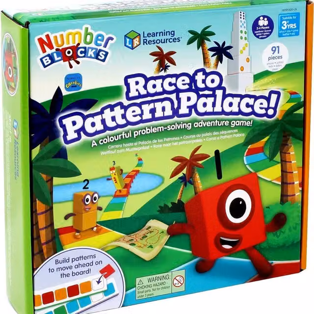 Learning Resources Numberblocks Race to Pattern Palace Board Game, Multicolour