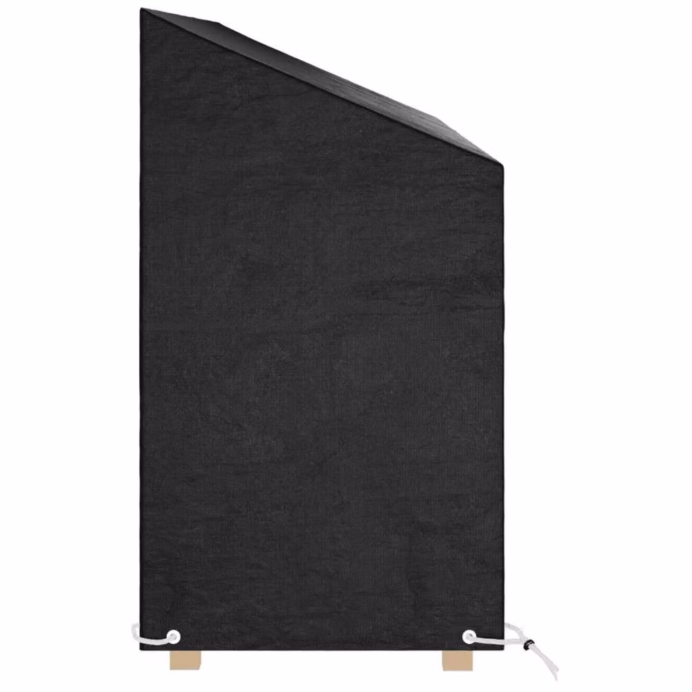 Berkfield Home Durable Water-Repellent Garden Bench Cover in Black, Polyethylene, W: 190 cm, D: 70 cm, H: 70-88 cm – 3