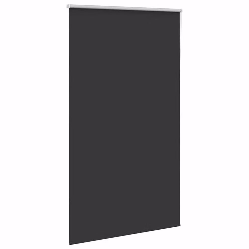 Berkfield Home Blackout Roller Blind, Black Polyester, W: 121.6 cm, H: 230 cm – 3