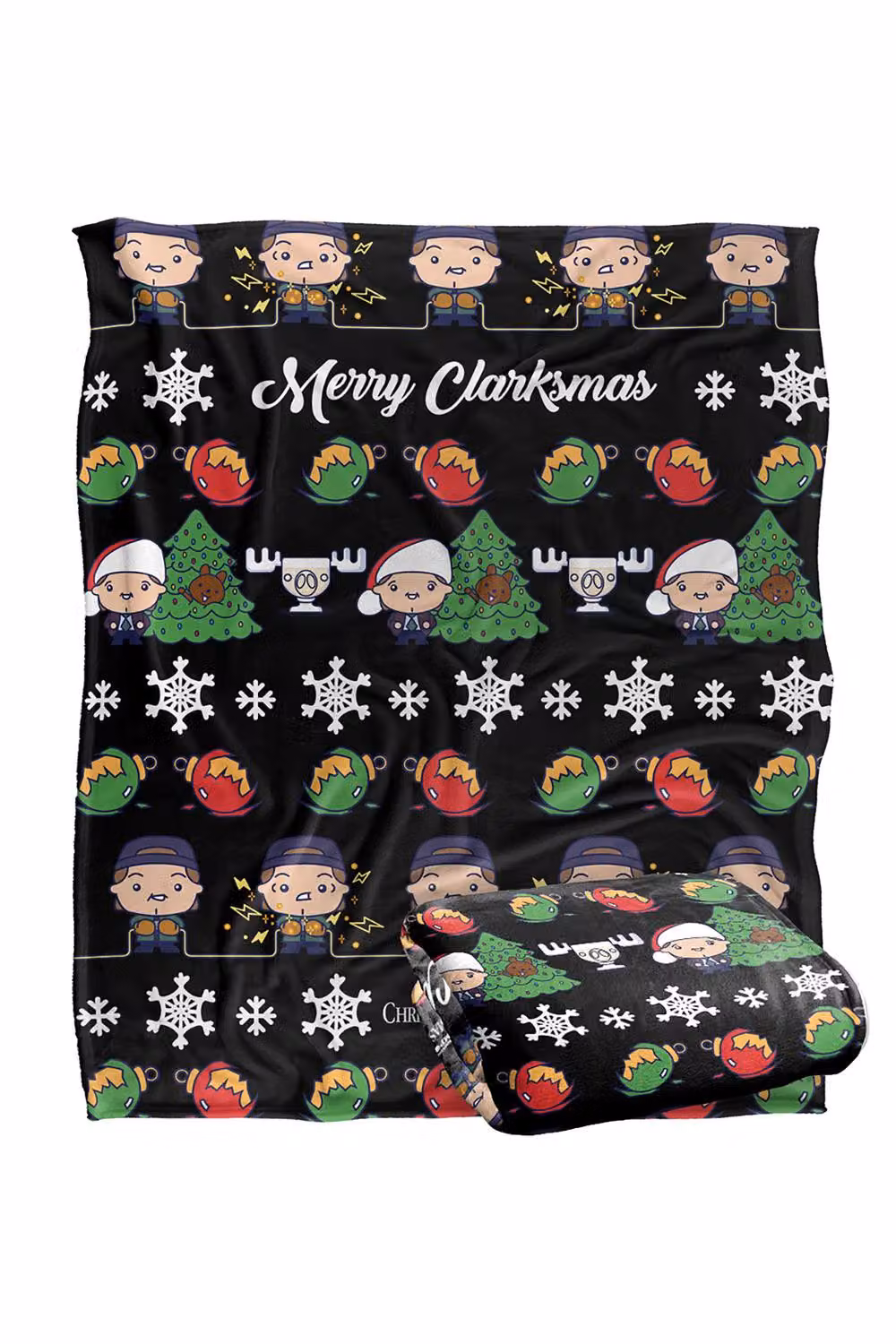 Warner Brothers Christmas Vacation Merry Clarkmas Soft Fleece Throw Blanket, Multicolour, W: 152 cm, D: 127 cm – 7