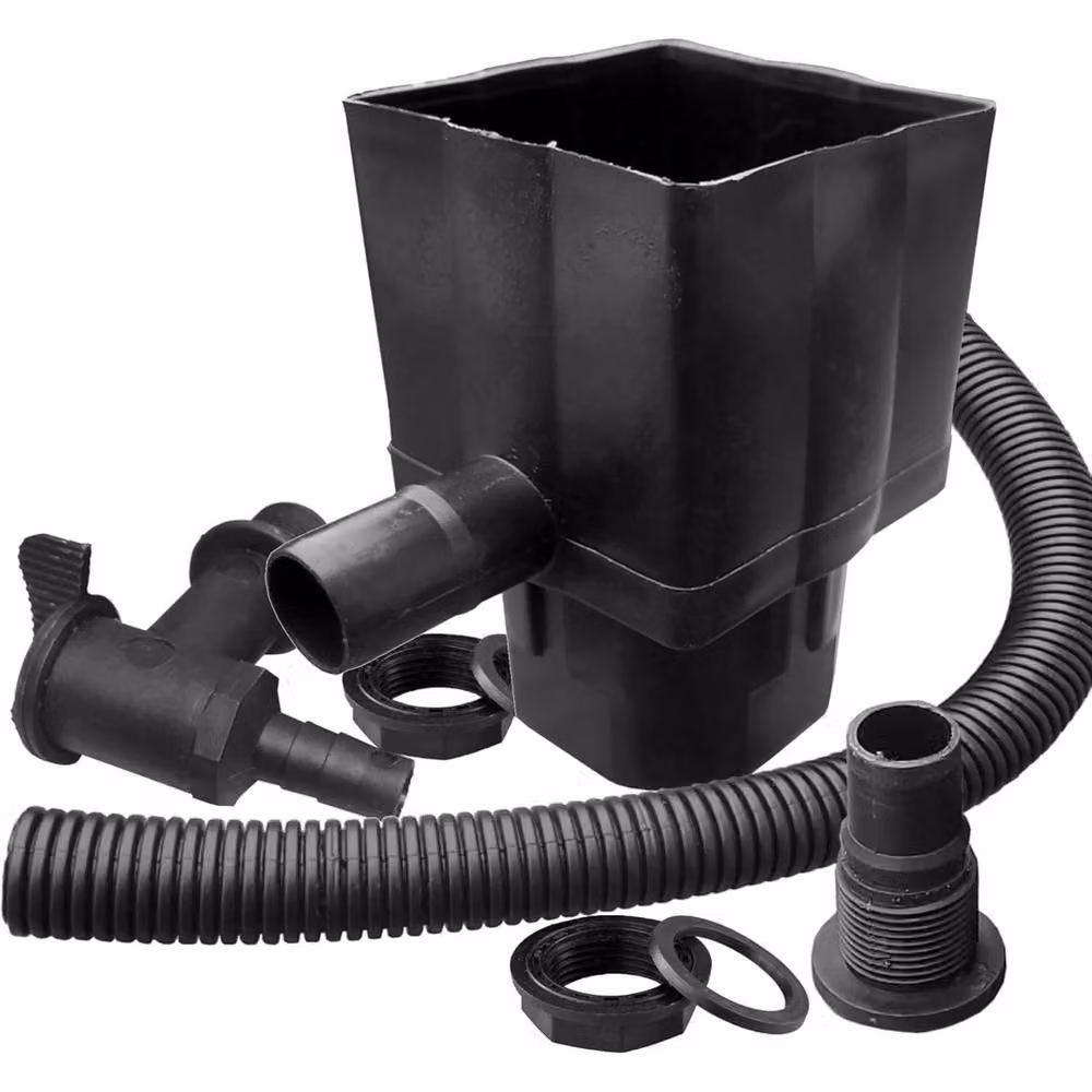 SPETLEK Rainwater Water Butt Diverter Kit in Black – 2