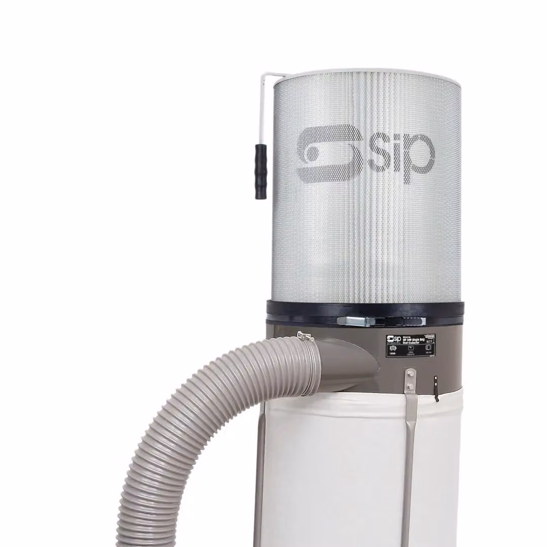 SIP 2HP Single Bag Dust Collector Package in Grey and Multicolour – 2