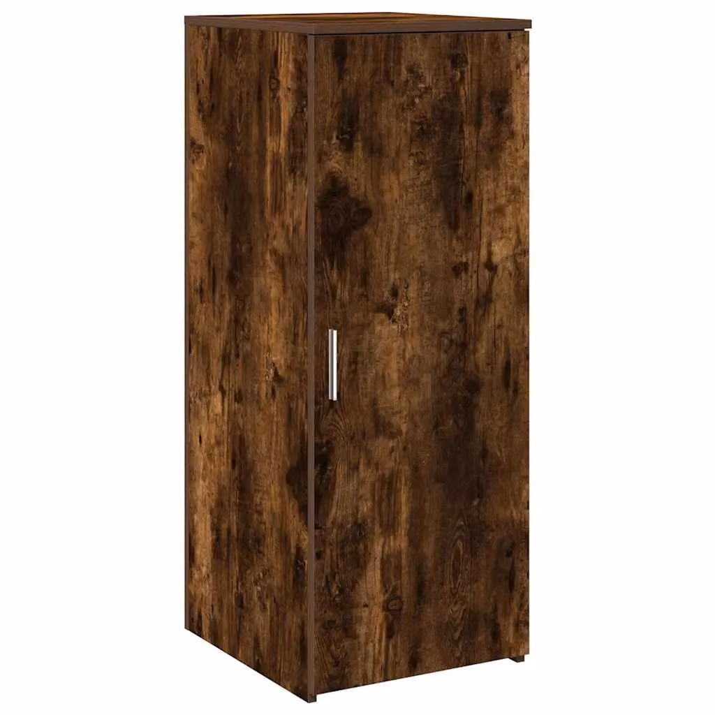 Berkfield Home Modern Wall Mounted Storage Cabinet in Smoked Oak Brown, W/D/H: 40 x 45 x 103.5 cm – 2