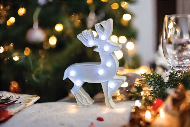 St Helens Home & Garden Reindeer LED Standing Light in White – 3