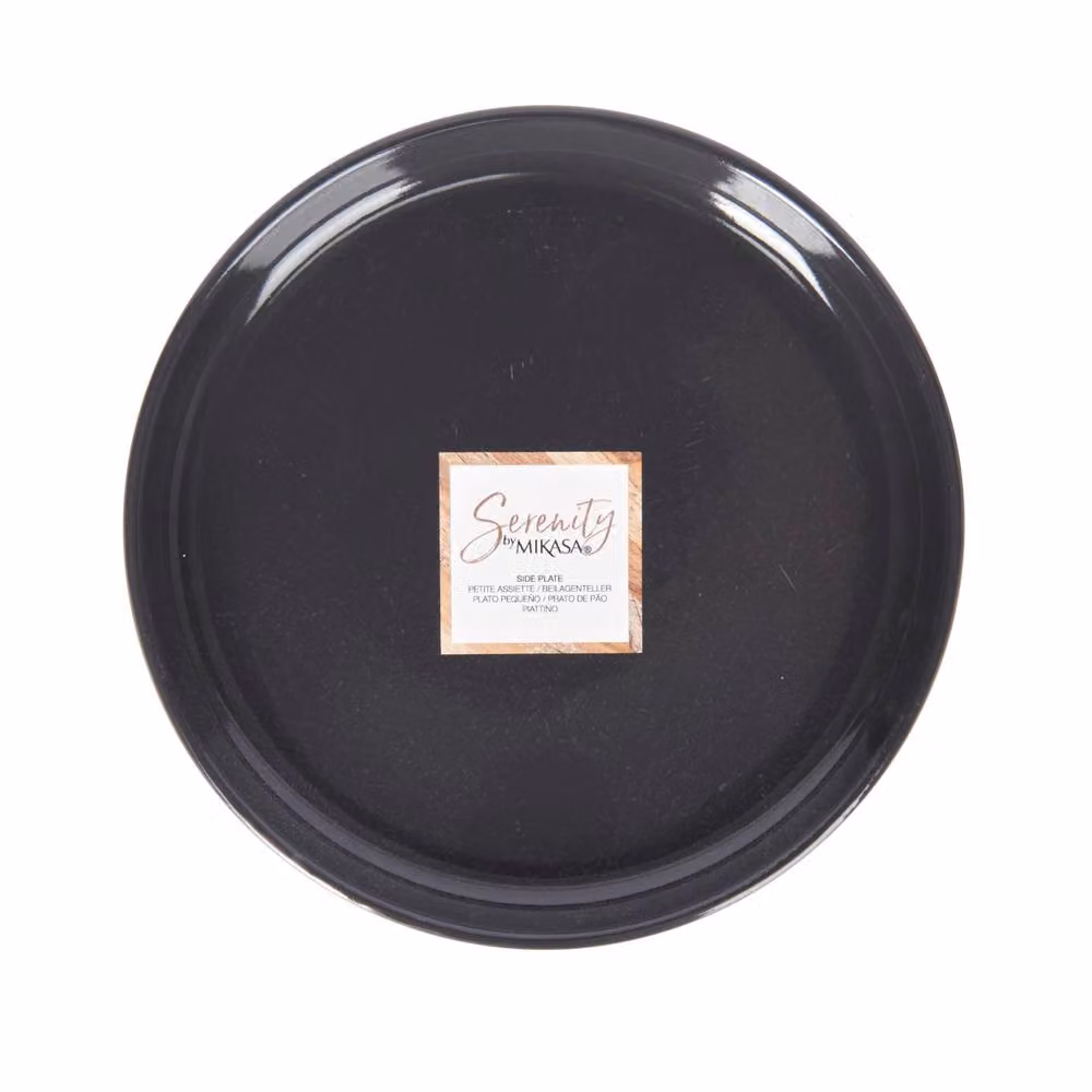 Mikasa Serenity 6-Piece Black Ceramic Side Plate Set – 3
