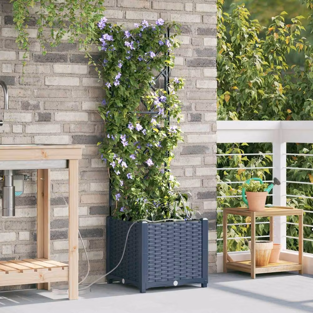 Berkfield Home Grey Garden Planter with Water Irrigation System – 2