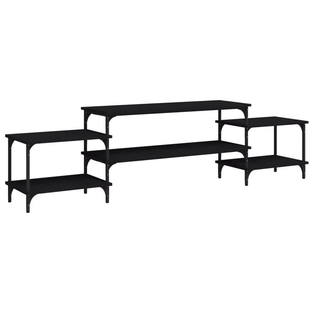 Berkfield Home Modern Black Matt TV Cabinet W/D/H: 197 x 35 x 52 cm – 2