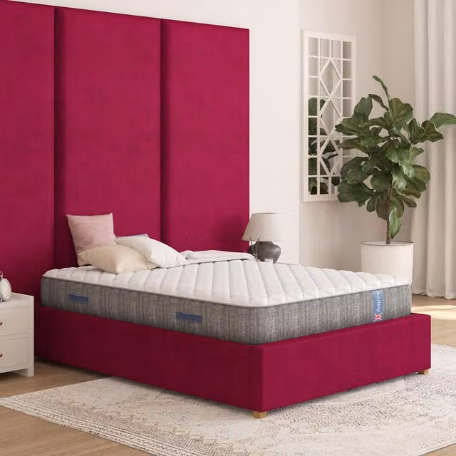 Aspire White Medium Hybrid Memory Foam Mattress W/D/H: 180 x 200 cm