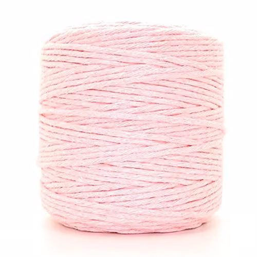 SolaDirect Premium Pink Macrame Cord, 100 m of 5 mm Thick Natural Cotton Thread Yarn for DIY Crafts and Home Decoration