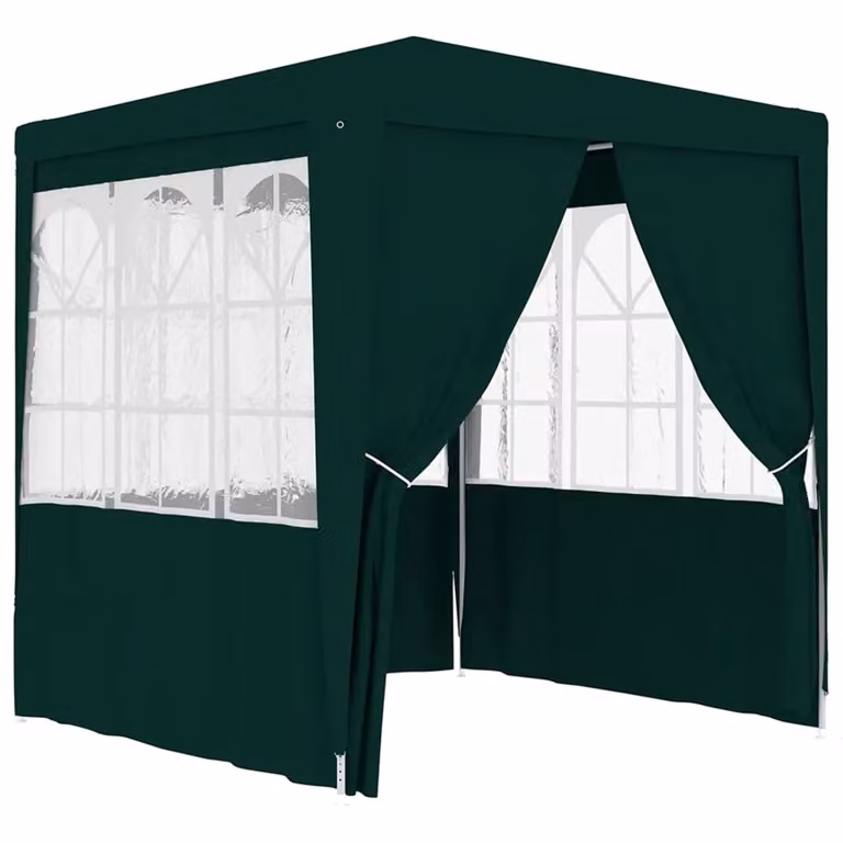 Berkfield Home Professional Party Tent with Side Walls, Green, W 2 m x D 2 m