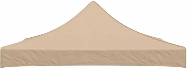 Berkfield Home Party Tent Roof, Beige, 3 x 3 m, PVC-Coated Polyester – 1