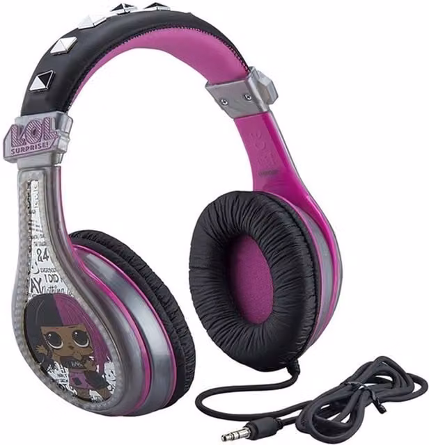 EKIDS LOL Surprise Remix Wired Headphones in Pink